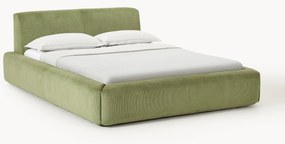 Cama estofada com arrumação Melva