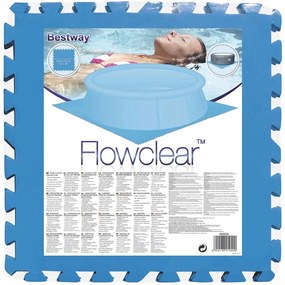 Protetores para piso de piscinas 8 pcs azul 58220