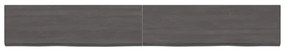 Prateleira de parede 200x30x4 cm carvalho tratado cinza-escuro
