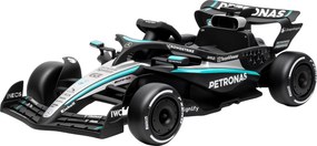 Kart elétrico para crianças de 12 V, Mercedes-AMG PETRONAS F1 com 2 motores, comando à distância, 3 velocidades, preto