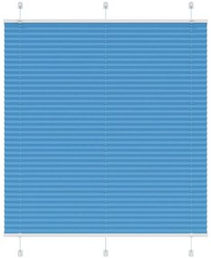 Plissado Cego Azul 120x150 cm Largura Tecido 119,4 cm Poliéster