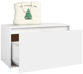 Banco de corredor 80x40x45 cm derivados de madeira branco