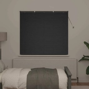Persiana de Janela com cortinas Outros Manual Preto 80 x 130 cm Alumín