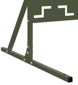 Tela de Privacidade Verde Azeitona 100x50x180 cm de Aço