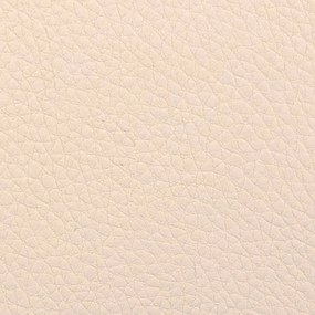 Cadeiras de jantar 2 pcs couro artificial cor creme