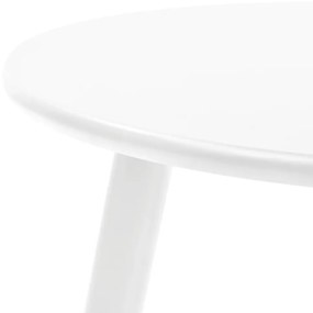 Conjunto mesas de apoio 2 pcs pinho maciço branco