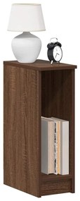 vidaXL Mesas de cabeceira com gaveta 2pcs 20x36x60cm carvalho castanho