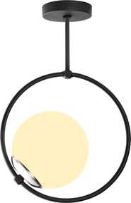 ****  
Conjunto de Candeeiro de Teto e Mesa Dolunay – Preto e Branco –