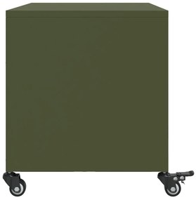 Móvel de TV 68x39x43,5 cm aço verde azeitona