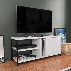 Móvel TV Neola – Preto/Branco – 120x35,3x50,8 cm
