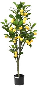 Limoeiro artificial 136 folhas 120 cm verde