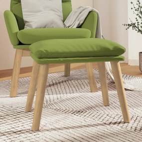 Apoio de pés 45x29,5x35 cm veludo verde-claro