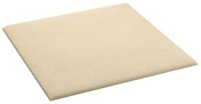 Painel de parede 12 pcs 30x30 cm tecido 1,08 m² cor creme
