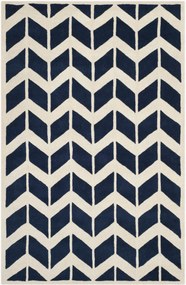 Tapete de lã artesanal de pelo comprido Brenna