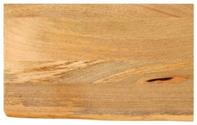 Tampo de mesa c/ borda viva 50x20x2,5 cm mangueira maciça
