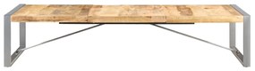 Mesa de centro 180x90x40 cm madeira de mangueira áspera