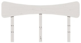 Cabeceira 140 cm madeira de pinho maciça branco
