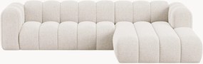 Sofá de canto modular em chenille Lupine (4 lugares)