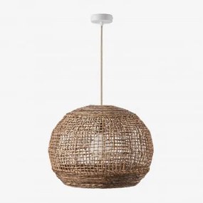 Lâmpada De Teto Suspensa Udane Natural - Branco & Ø60 Cm - ↑45 Cm Udane - Sklum