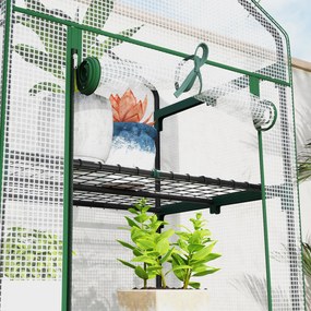 Estufa de Jardim Vertical 69x49x193 cm com 5 Prateleiras Estufa para P