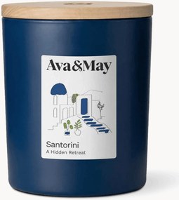 Vela perfumada Santorini (alecrim, fava-tonca e madeira de cedro)