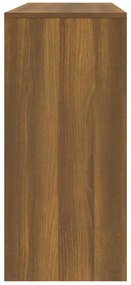 Mesa consola 100x35x76,5 cm derivados madeira carvalho castanho