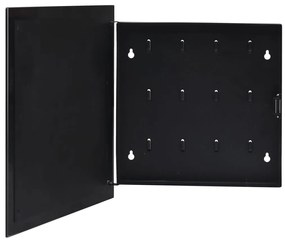 Chaveiro com quadro magnético 35x35x5,5 cm preto