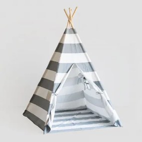 Tenda Tipi Sioux Kids Cinza - Branco - Sklum
