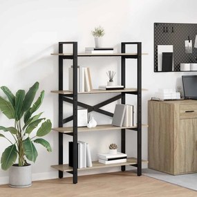 vidaXL Estante Carvalho Sonoma 100 x 33,5 x 140 cm Madeira processada