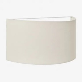 Aplique De Parede Em Linho Kiraz ↔︎ 35 X ↑20 Cm & Linho Branco - Sklum