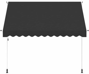 Toldo retrátil manual 300 cm antracite