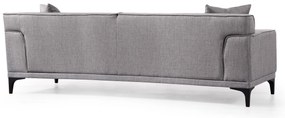 Sofá de 3 Lugares Petra – Cinzento Claro – 215x87x86 cm