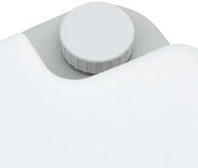 Vaso Sanitário Portátil vidaXL Cinza e Branco em Plástico 10 L