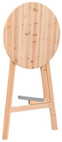 Mesa de bar dobrável 78 cm madeira de abeto