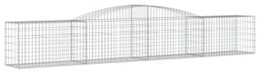 Cestos gabião arqueados 10pcs 400x50x60/80 cm ferro galvanizado