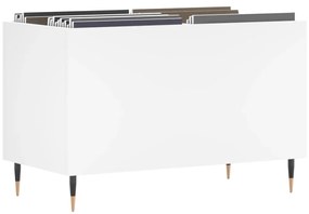 Armário para discos 74,5x38x48 cm derivados de madeira branco