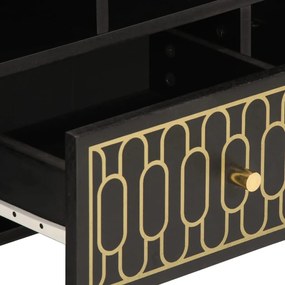 Móvel de TV 100x33x46 cm madeira de mangueira maciça