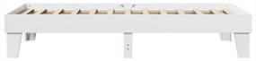 Cama sem colchão 90x200 cm madeira de pinho maciça branco