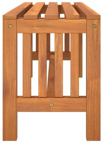 Banco de jardim 110 cm madeira de eucalipto maciça