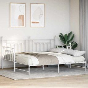 Estrutura de Cama Dia com Cama Auxiliar Branca 100x190 cm Aço