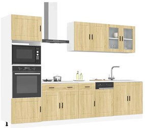 vidaXL 7 peças armário de cozinha conjunto Kalmar sonoma carvalho