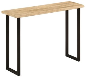 vidaXL Mesa consola c/ borda viva 105x33x76cm madeira mangueira maciça