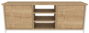 Móvel TV Otis – Branco Carvalho – 140x35,3x50,8 cm