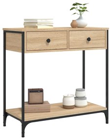Mesa consola 75x34,5x75 cm derivados de madeira carvalho sonoma