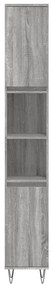 3 pcs Conjunto móveis casa de banho madeira proc. cinza sonoma