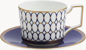 Chávena e pires em Fine Bone China Renaissance