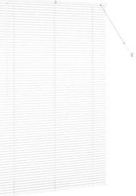 Persiana de Janela com cortinas Outros Manual Branco 80 x 130 cm Alumí