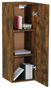 Móveis de TV 2 pcs 30,5x30x90 cm madeira cor carvalho fumado
