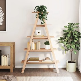 vidaXL Estante c/ 5 prateleiras forma de A 110x40x180,5cm pinho maciço