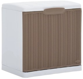 vidaXL Sapateira 40x30x40 cm cinzento-acastanhado